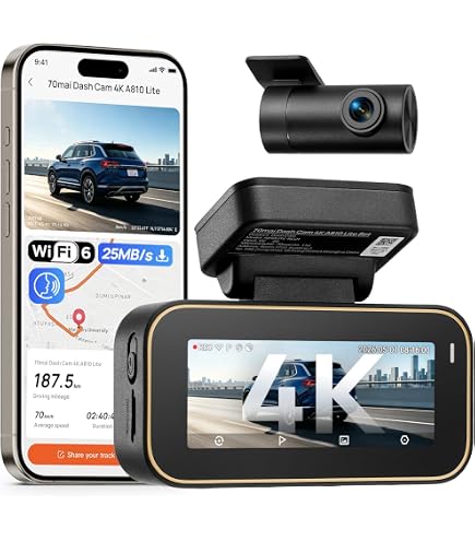 Amazon.co.jp: ダッシュカム 超 4K フロントとリアのデュアル録画を